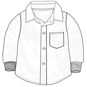 Patron ropa, Fashion sewing pattern, molde confeccion, patronesymoldes.com Jean Shirt 7910 BABIES Jackets